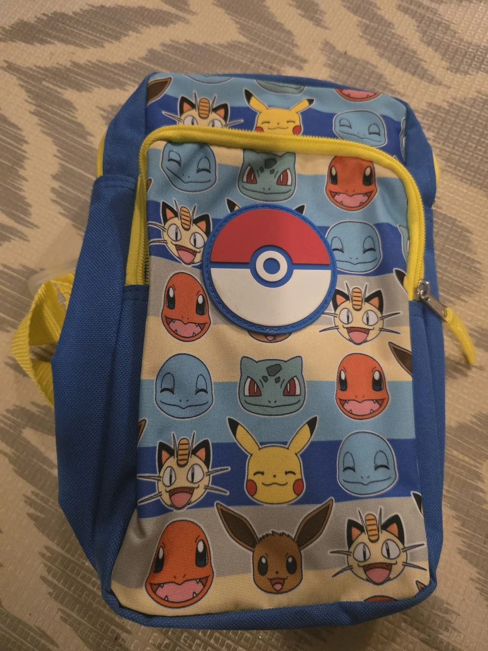 Pokémon Kids Blue Yellow Character Crossbody
